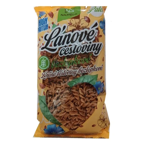 NAJTELO Lněné těstoviny paleo žlutá vřetena bez lepku 250 g