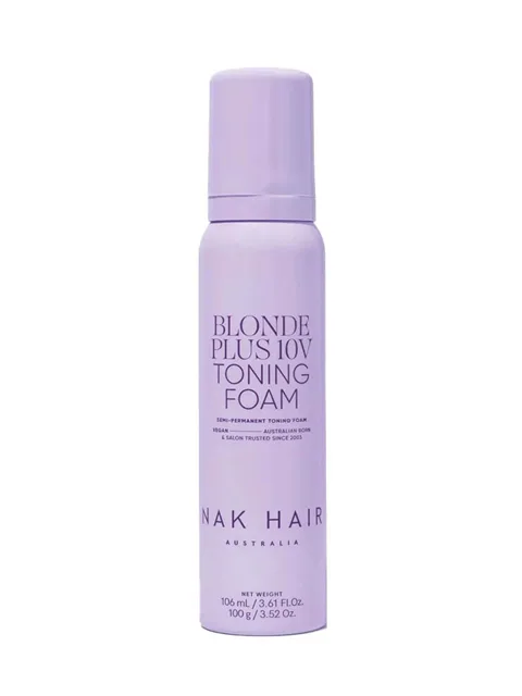 NAK Hair Blonde Plus 10V Toning Foam, 106 ml