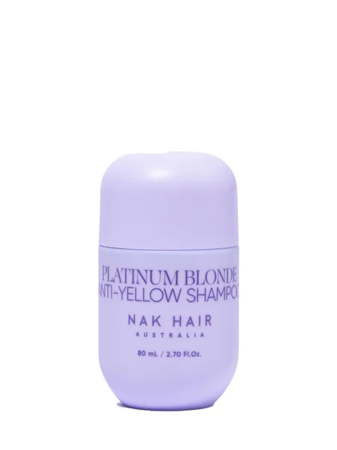 NAK Hair Platinum Blonde Anti-Yellow Shampoo, 80 ml