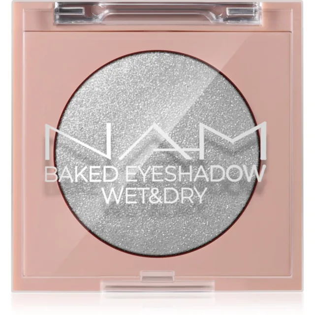 NAM Baked Eyeshadow třpytivé oční stíny odstín 02 Silver Lining 4 g