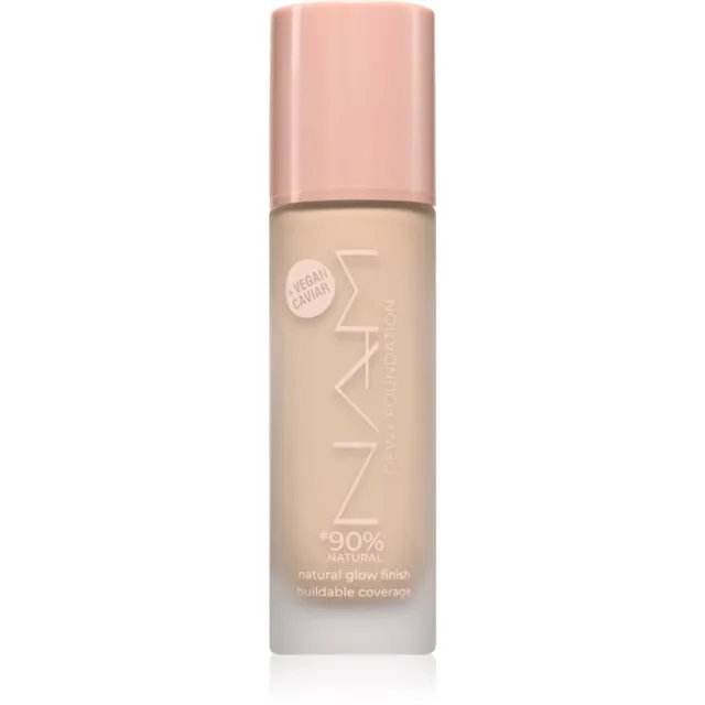 NAM Dewy dlouhotrvající tekutý make-up s kyselinou hyaluronovou odstín 02 Naked 30 ml
