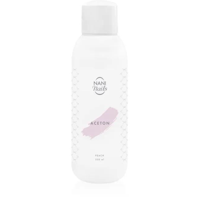 NaniNails NANI Peach čistý aceton k odstranění gelových laků 500 ml