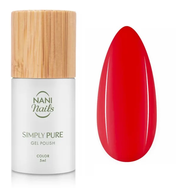 NaniNails Simly Pure gelový lak na nehty s použitím UV/LED lampy odstín Fresh Red 5 ml