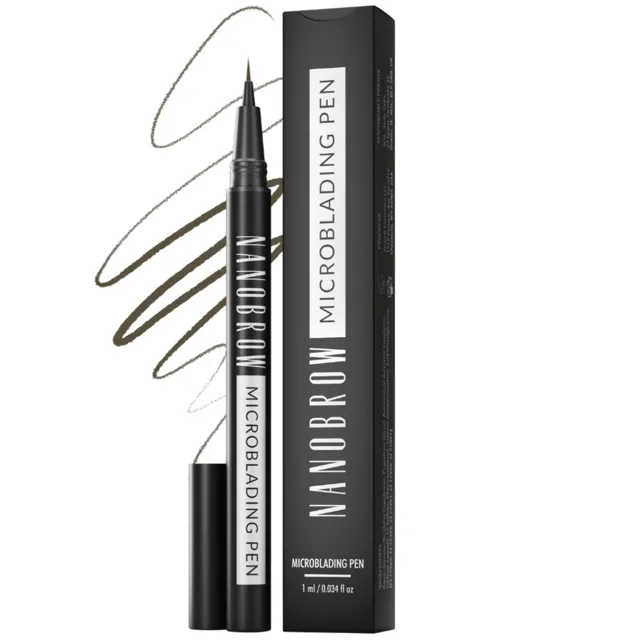 Nanobrow Fix na obočí Microblading Pen 1 ml Dark Brown