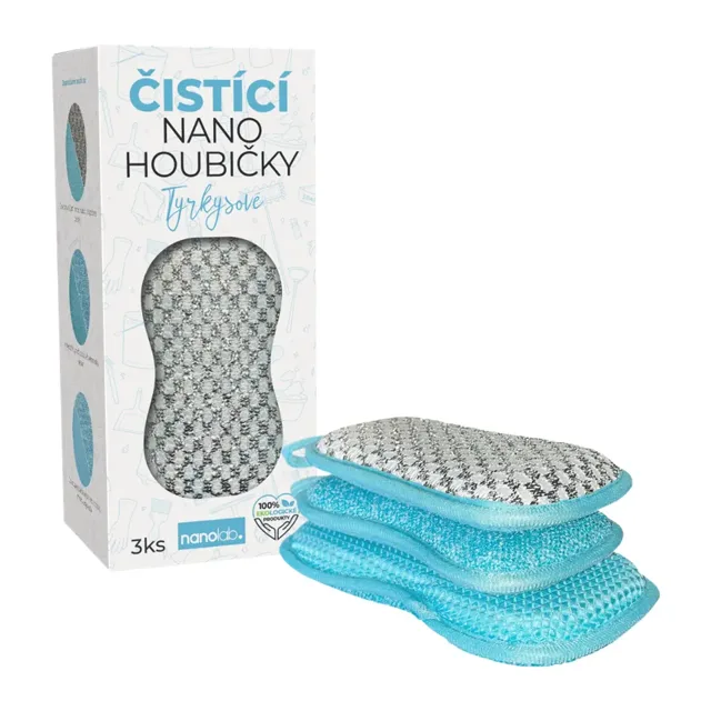 Nanolab Čisticí nano houbičky modré 3 ks