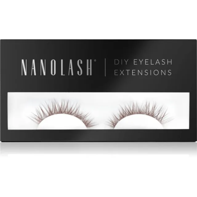 Nanolash DIY Eyelash Extensions sada na domácí prodloužení řas Classy BROWN 36 ks