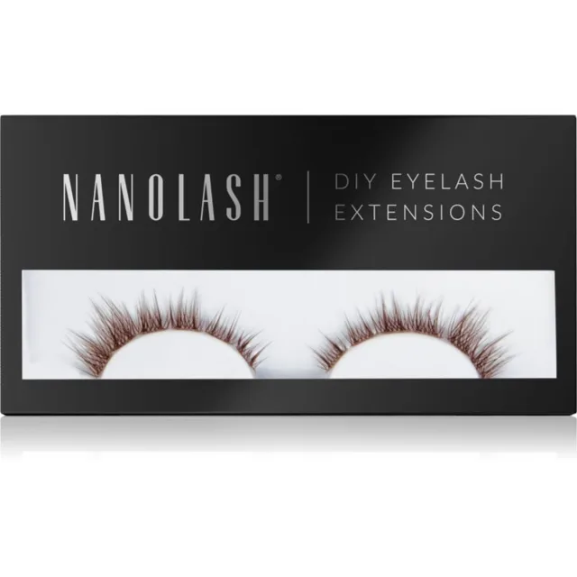 Nanolash DIY Eyelash Extensions sada na domácí prodloužení řas Divine BROWN 36 ks