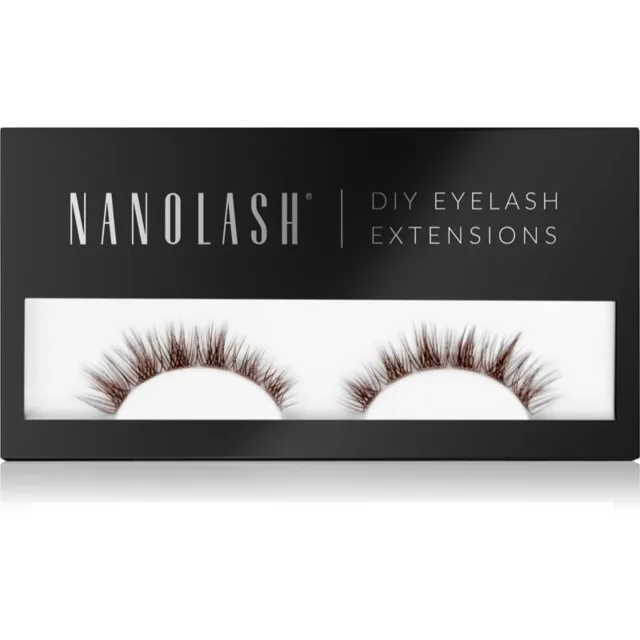 Nanolash DIY Eyelash Extensions sada na domácí prodloužení řas Harmony BROWN 36 ks