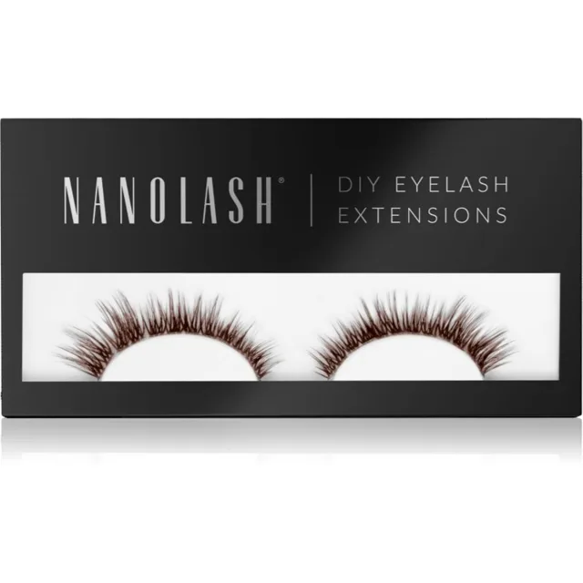 Nanolash DIY Eyelash Extensions sada na domácí prodloužení řas Heartbreaker BROWN 36 ks