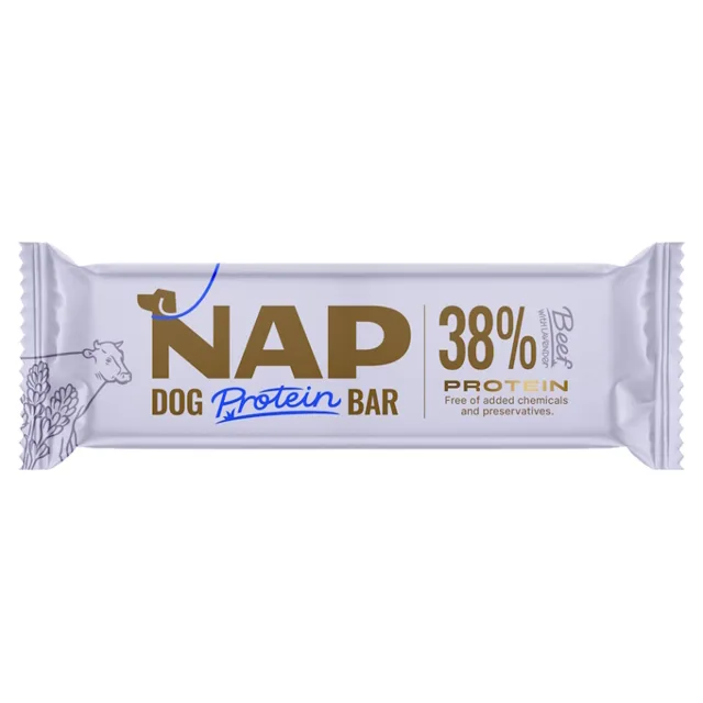 NAP Proteinová tyčinka pro psy hovězí s levandulí 50 g