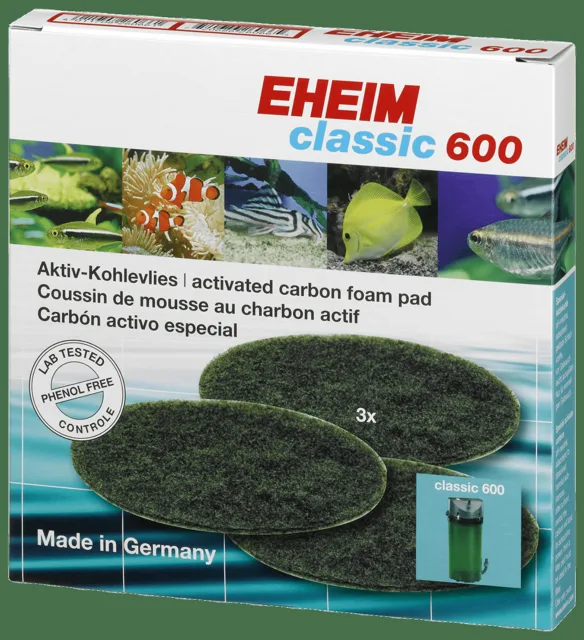 Náplň EHEIM molitan uhlíkový jemný Classic 600 3ks