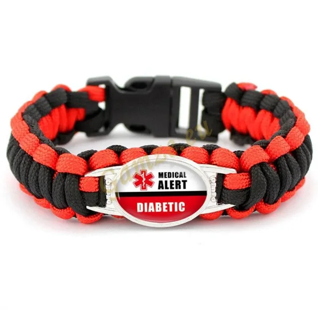 Náramek - Jsem Diabetik - látkový