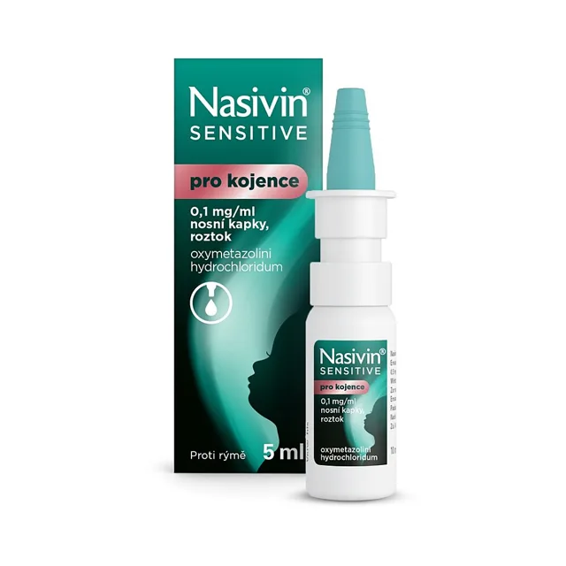 NASIVIN® Sensitive pro kojence 0,1 mg/ml nosní kapky, roztok 5 ml