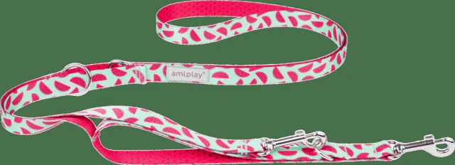 Nastavitelné vodítko Amiplay BeHappy 7v1 Watermelon XL 100–200 cm × 2,5 cm