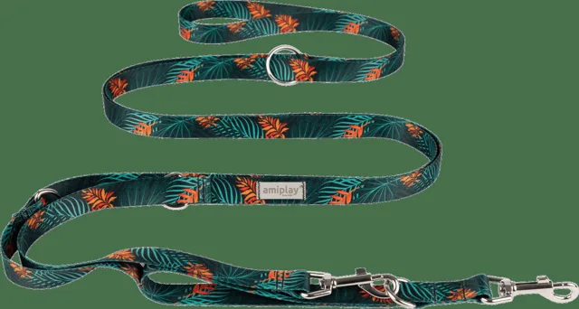 Nastavitelné vodítko Amiplay BeHappy 8v1 Jungle M 200–400 cm × 2 cm
