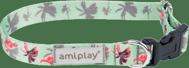 Nastavitelný obojek Amiplay BeHappy Flamingo XL 45–70 cm × 2,5 cm