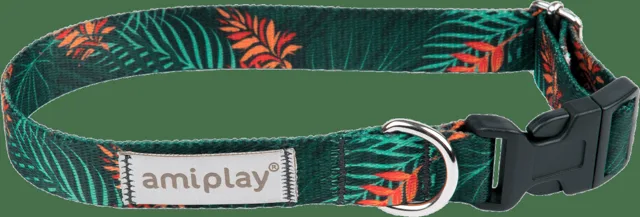 Nastavitelný obojek Amiplay BeHappy Jungle M 25–40 cm × 2 cm