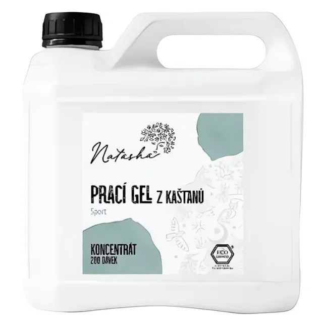 Natasha Prací gel z kaštanů Sport - koncentrát 100 ml - 33 pracích dávek v 500 ml