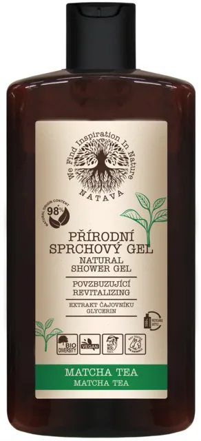 Natava Přírodní sprchový gel, Matcha Tea, 250 ml