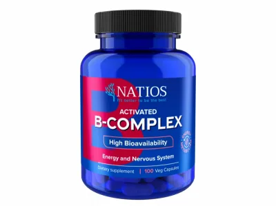 Natios Activated B-Complex Aktivní formy vitamínů B 100 veganských kapslí