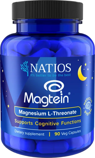 Natios Magtein, Magnesium L-threonate 90 veganských kapslí