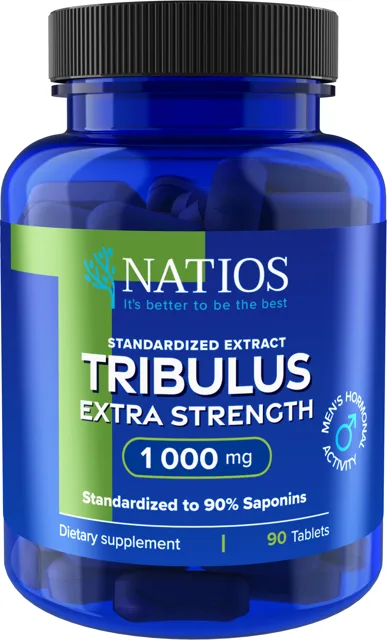 Natios Tribulus Extract 90% saponins 1000 mg 90 veganských tablet