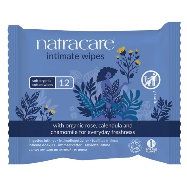 NATRACARE Vlhčené ubrousky pro intimní hygienu 12 ks