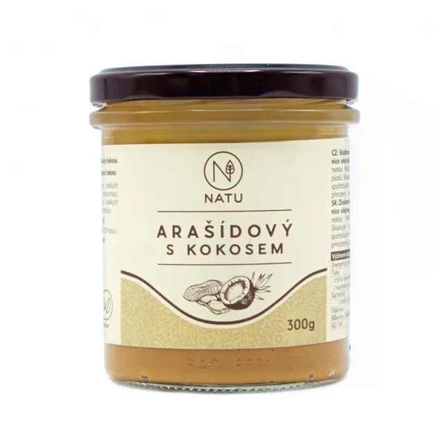 NATU Arašídový krém s kokosem 300 g