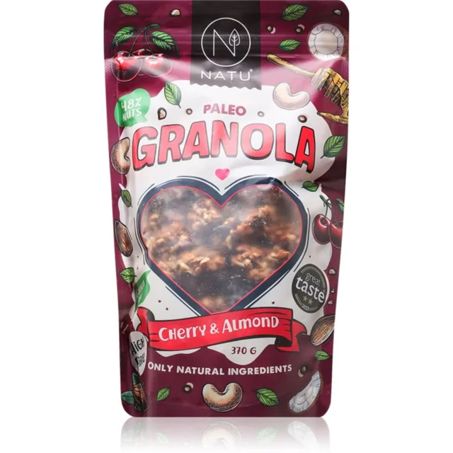 NATU Granola granola příchuť Cherry & Almond 330 g