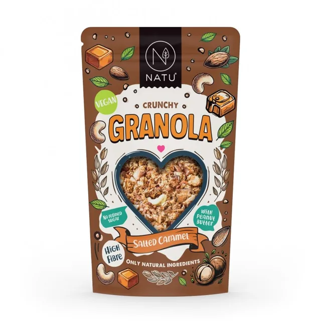 NATU Granola Slaný karamel 400 g