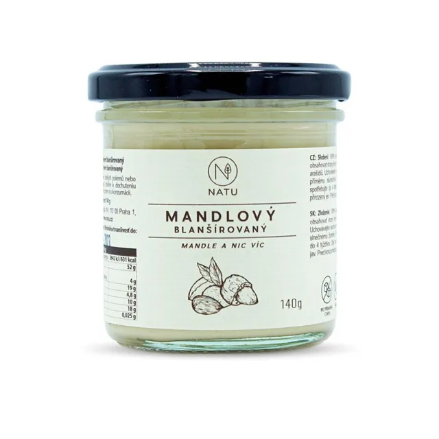 NATU Mandlový krém blanšírovaný 140 g
