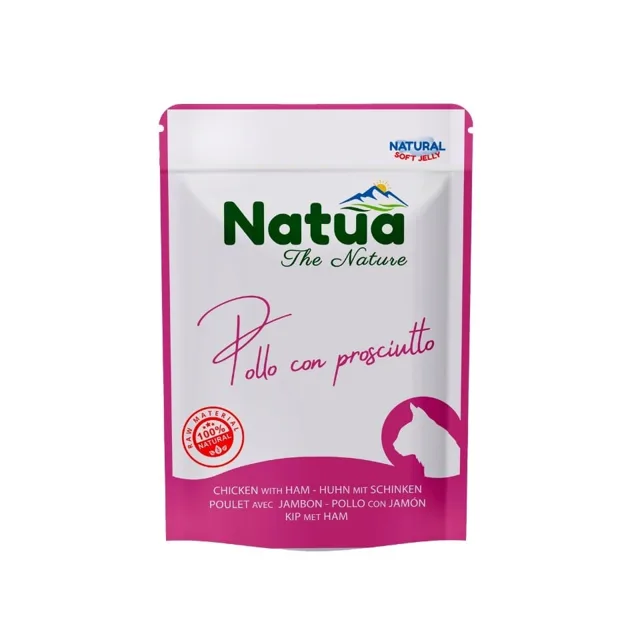 NATUA Natural Kuřecí se šunkou v želé pro kočky 70 g
