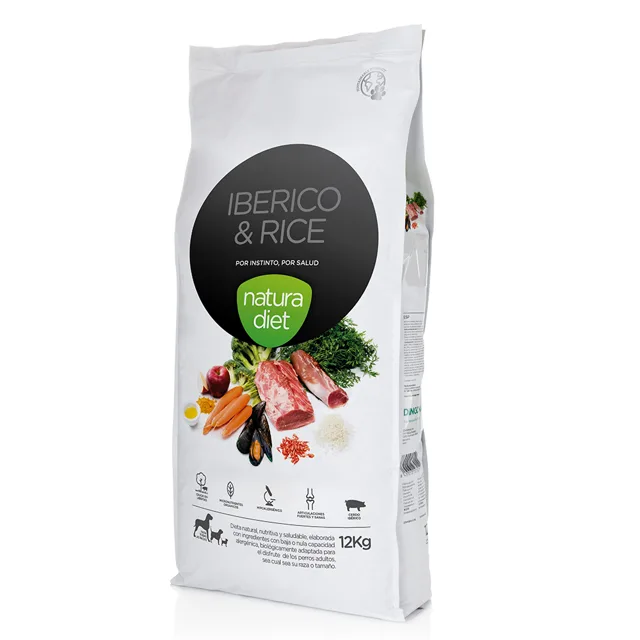 Natura Diet Dog Adult Iberico and Rice - 12 kg