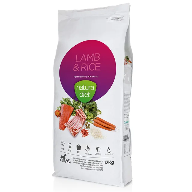 Natura Diet Dog Adult Lamb and Rice  - 12 kg