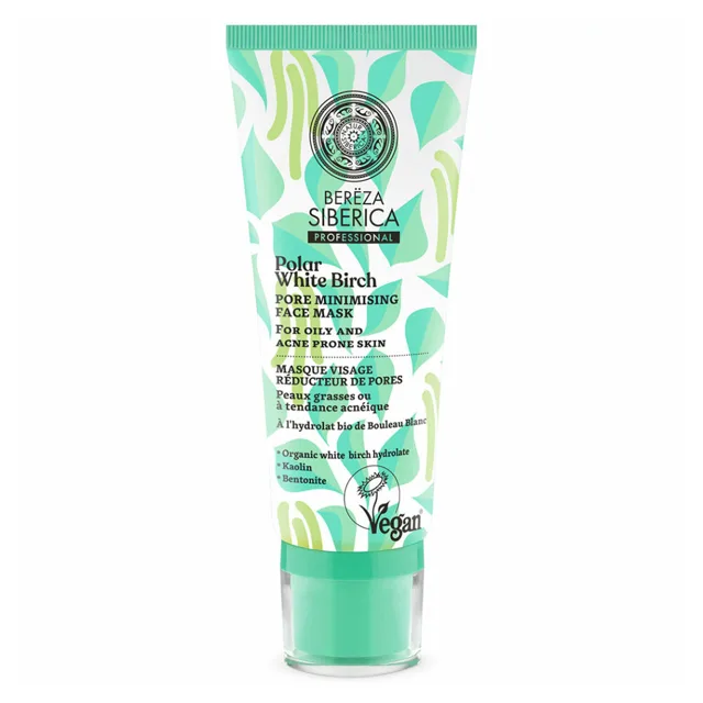 NATURA SIBERICA Bereza Siberica Pleťová maska minimalizující póry 100 ml