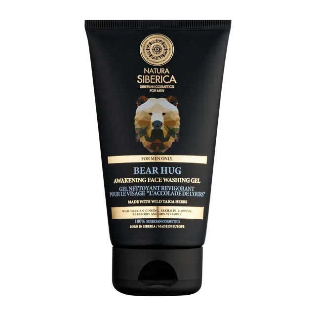 Natura Siberica Čisticí pleťový gel Men Bear Hug (Awekening Face Washing Gel) 150 ml