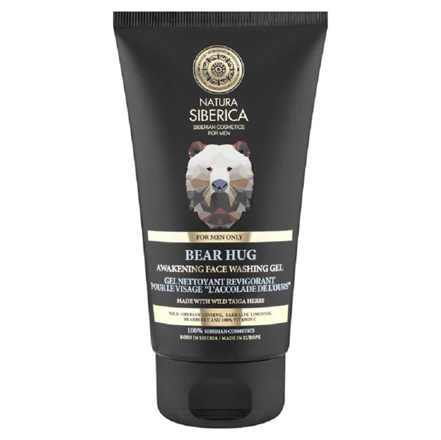 NATURA SIBERICA MEN Probouzející oplachovací gel na obličej - Medvědí uchopení 150 ml