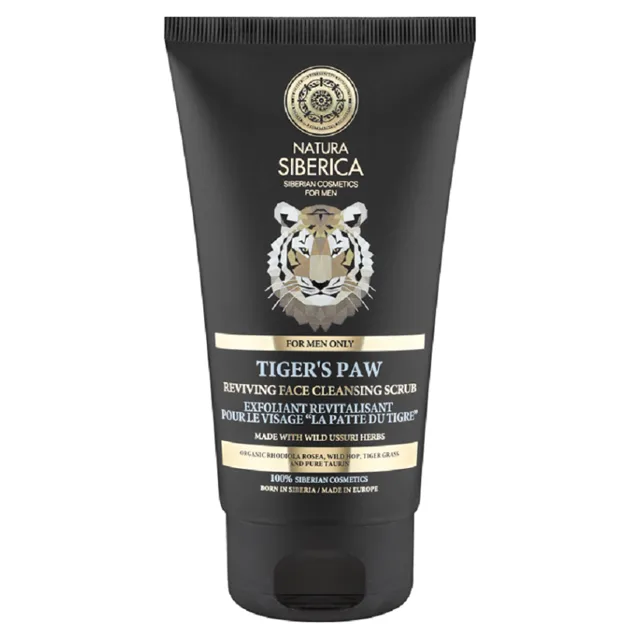 NATURA SIBERICA MEN Revitalizační čistící peeling - Tygří tlapa 150 ml