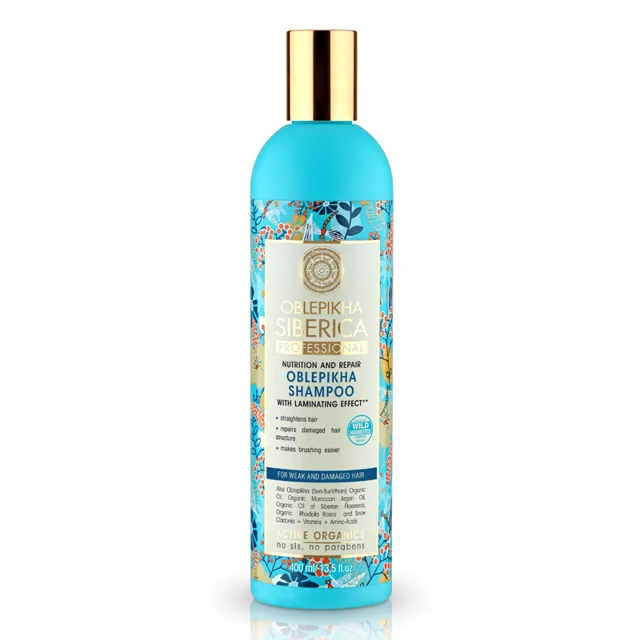 Natura Siberica Rakytníkový šampon pro poškozené vlasy 400 ml