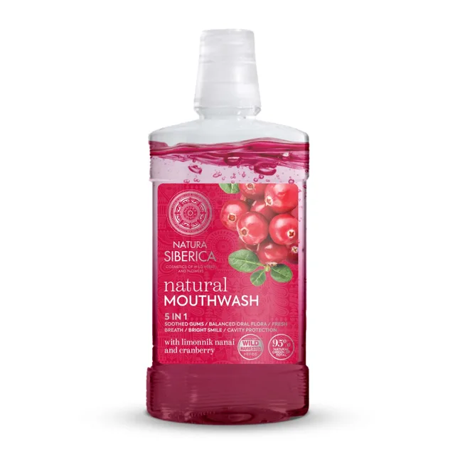 Natura Siberica Ústní voda Limonnik nanai a brusinky 520 ml