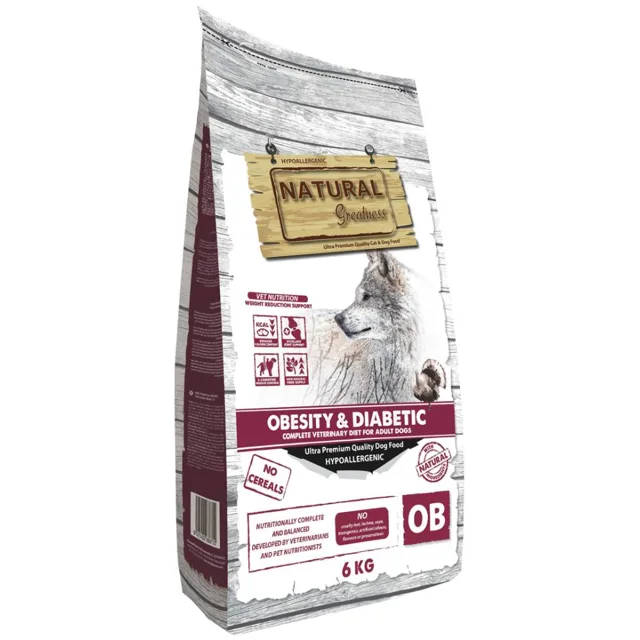 Natural Greatness Dog Diet Vet Obesity - 2 x 6 kg