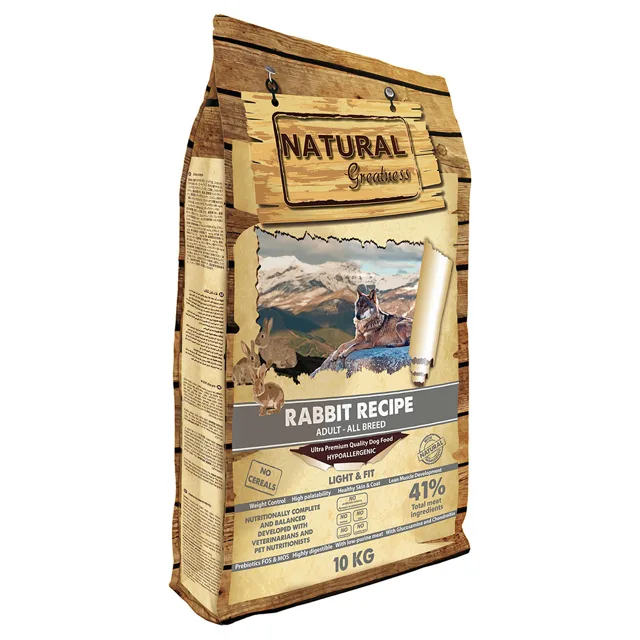 Natural Greatness Dog Light Rabbit - 2 x 10 kg