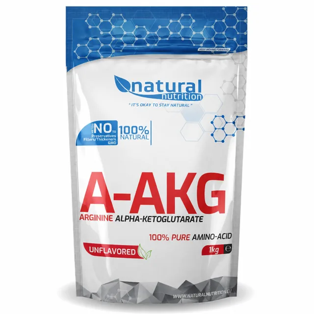 Natural Nutrition A-AKG - L-arginín alfa-ketoglutarát Natural 1kg