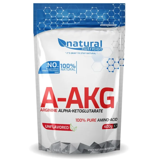 Natural Nutrition A-AKG - L-arginín alfa-ketoglutarát Natural 400g