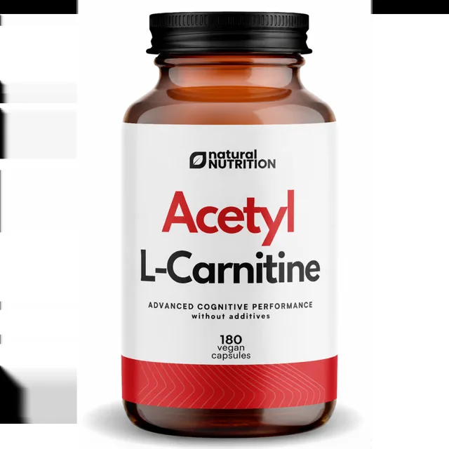 Natural Nutrition Acetyl L-karnitín kapsuly 180 caps pro výkon