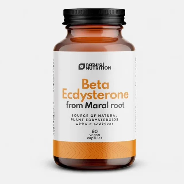 Natural Nutrition Beta Ecdysterone - Maralí kořen extrakt kapsle