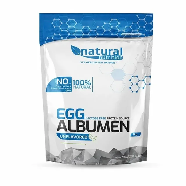Natural Nutrition Egg Albumen - sušené vaječné bílky 1kg Natural