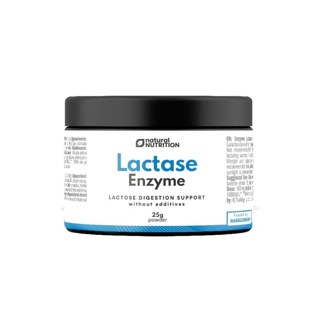 Natural Nutrition Enzym laktáza (Beta-galaktosidáza) prášek 25g