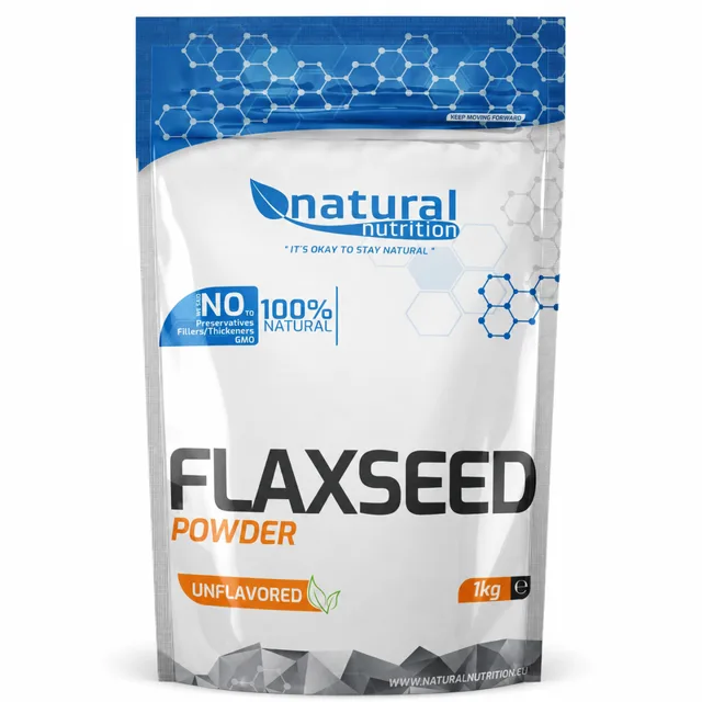 Natural Nutrition FlaxSeed Powder - prášek z lněných semínek Natural 1kg