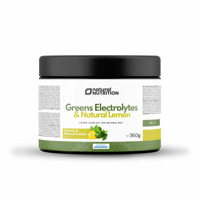 Natural Nutrition Greens Elektrolyty 360g Natural Lemon